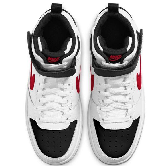 Nike Court Borough Mid 2 kids Shoes 6.5 YOUTH NWOB red, black, white - Picture 3 of 10